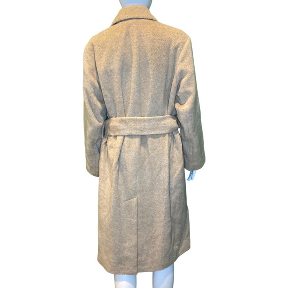 NWT Vince Belted Peak Lapel Alpaca/Wool Coat in Fauna - Sz S - Picture 8 of 12